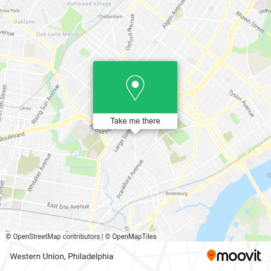 Western Union map