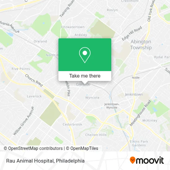 Rau Animal Hospital map