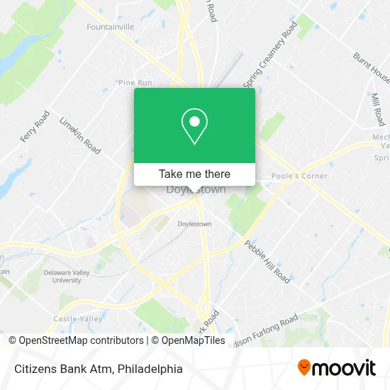 Citizens Bank Atm map
