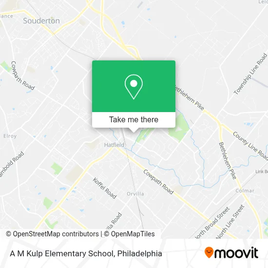 A M Kulp Elementary School map