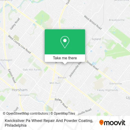 Kwicksilver Pa Wheel Repair And Powder Coating map