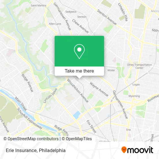 Erie Insurance map