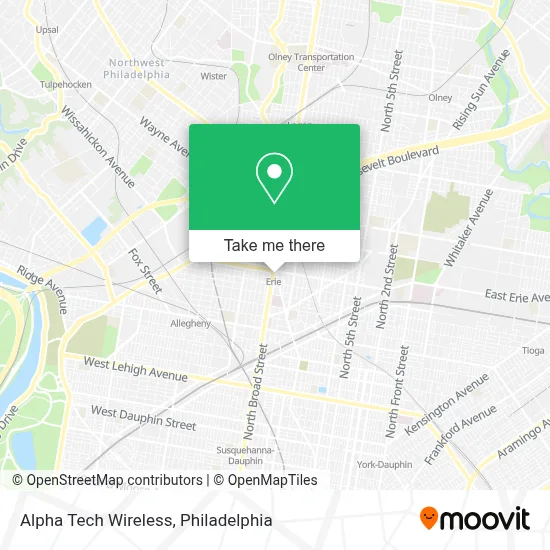Alpha Tech Wireless map