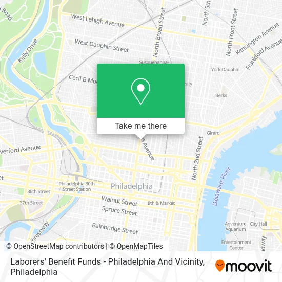 Laborers' Benefit Funds - Philadelphia And Vicinity map