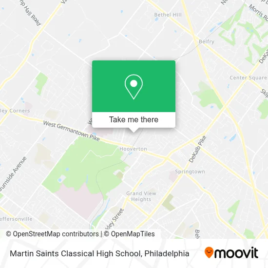 Martin Saints Classical High School map