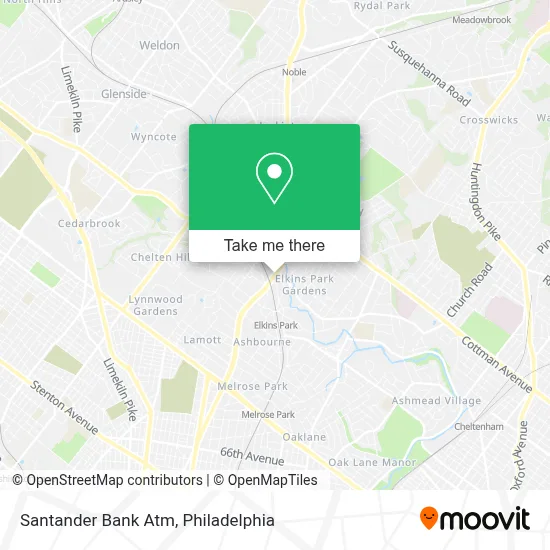 Santander Bank Atm map