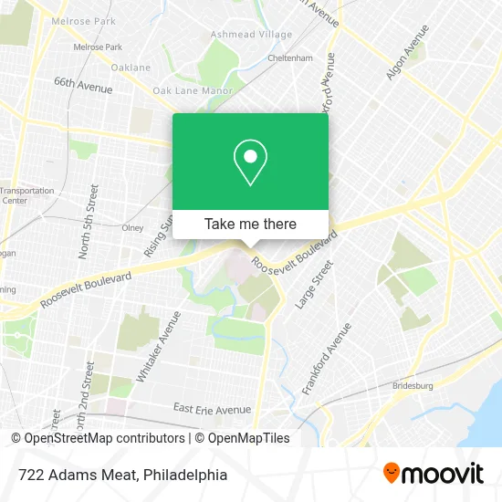 722 Adams Meat map