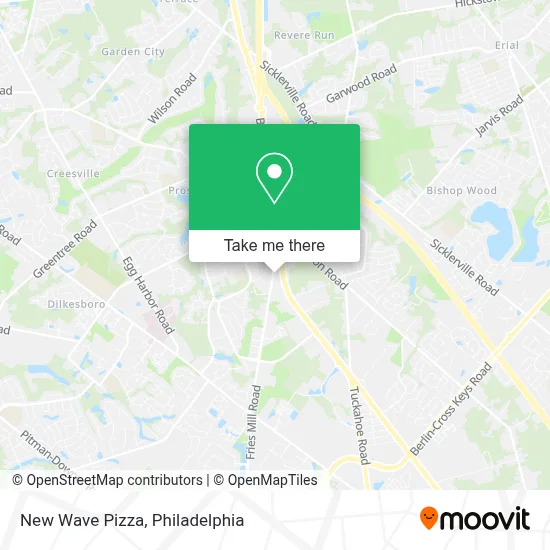New Wave Pizza map