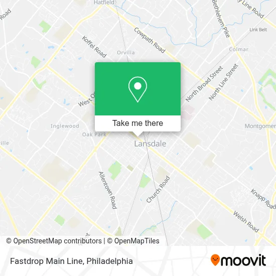 Fastdrop Main Line map