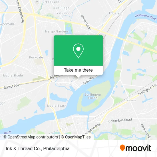 Ink & Thread Co. map