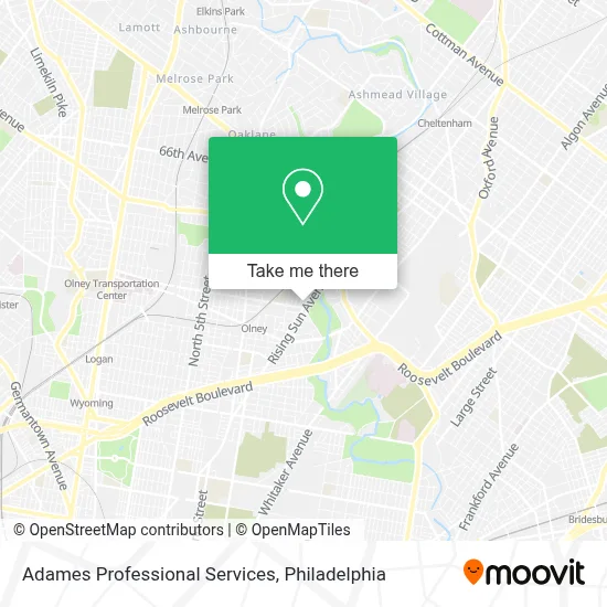 Adames Professional Services map