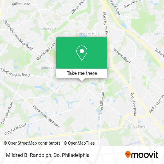 Mildred B. Randolph, Do map