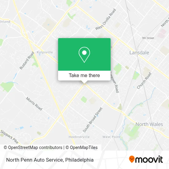 North Penn Auto Service map