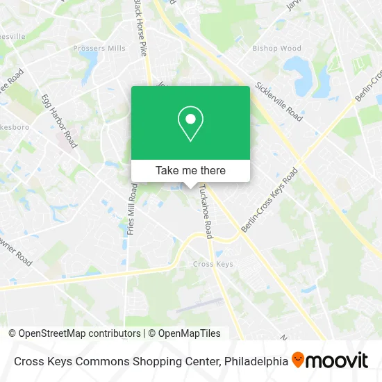 Cross Keys Commons Shopping Center map