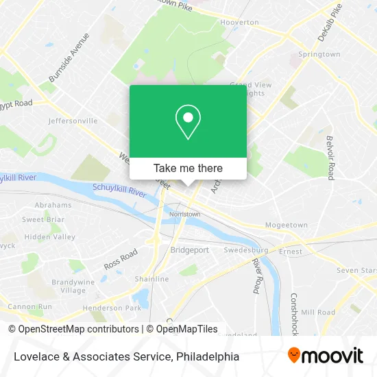 Lovelace & Associates Service map