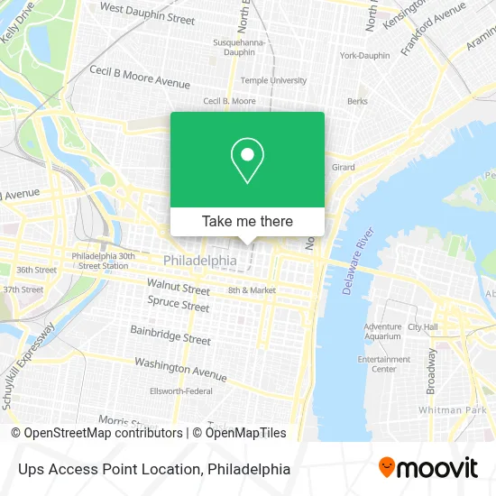 Ups Access Point Location map
