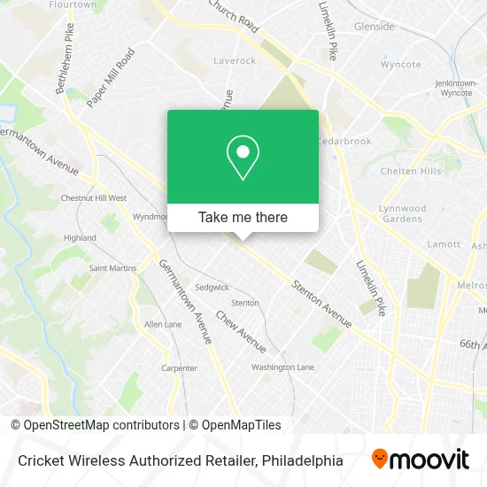 Cricket Wireless Authorized Retailer map