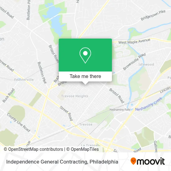 Independence General Contracting map