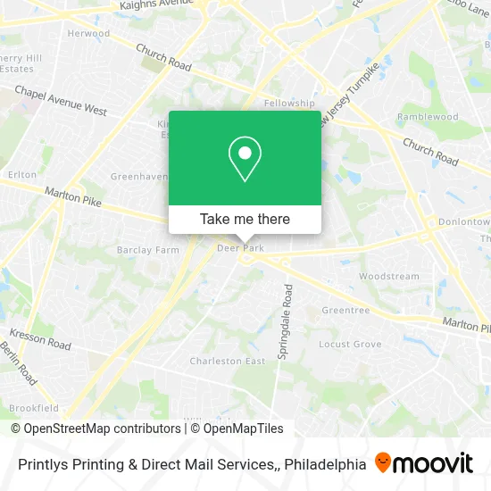 Printlys Printing & Direct Mail Services, map