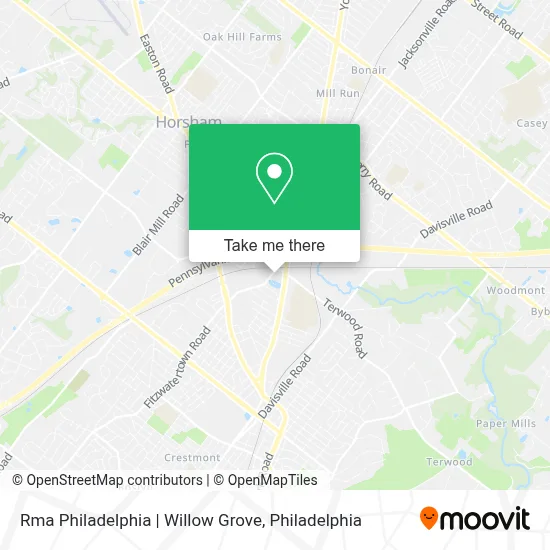 Rma Philadelphia | Willow Grove map