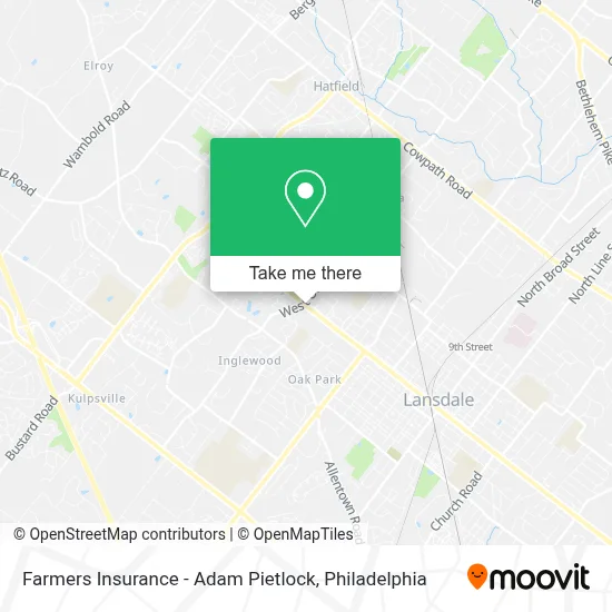Farmers Insurance - Adam Pietlock map