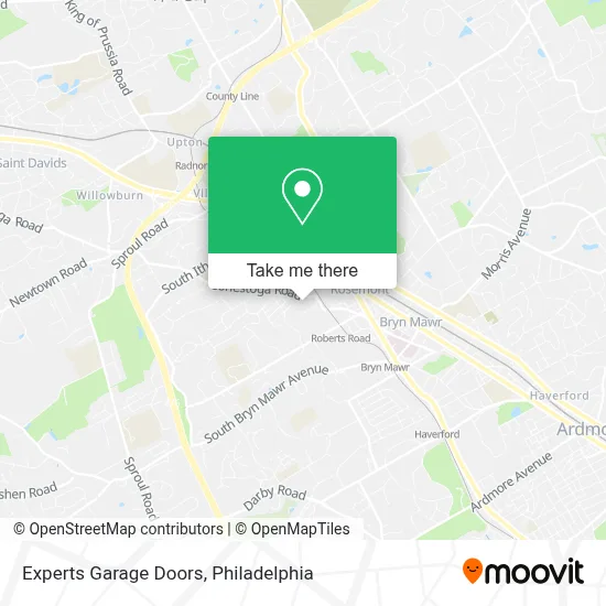 Experts Garage Doors map