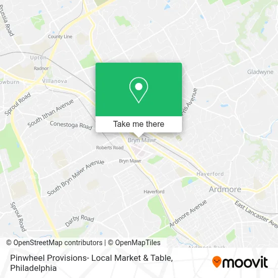 Pinwheel Provisions- Local Market & Table map