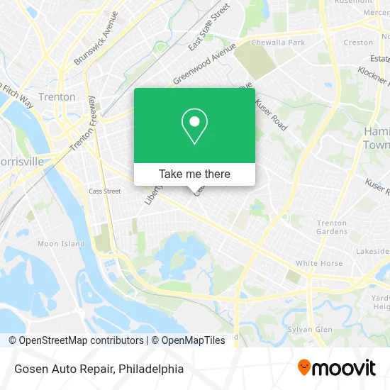 Gosen Auto Repair map