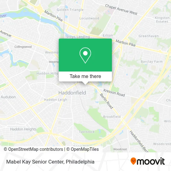 Mabel Kay Senior Center map