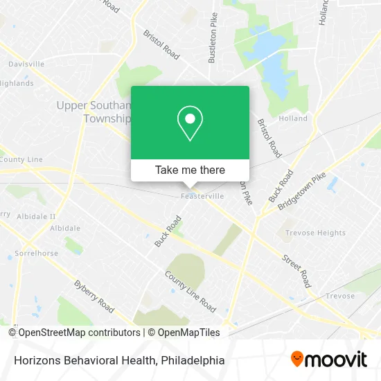 Horizons Behavioral Health map