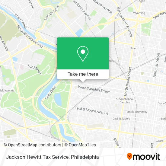 Jackson Hewitt Tax Service map