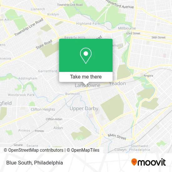 Blue South map