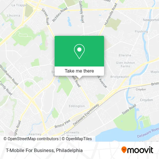 T-Mobile For Business map