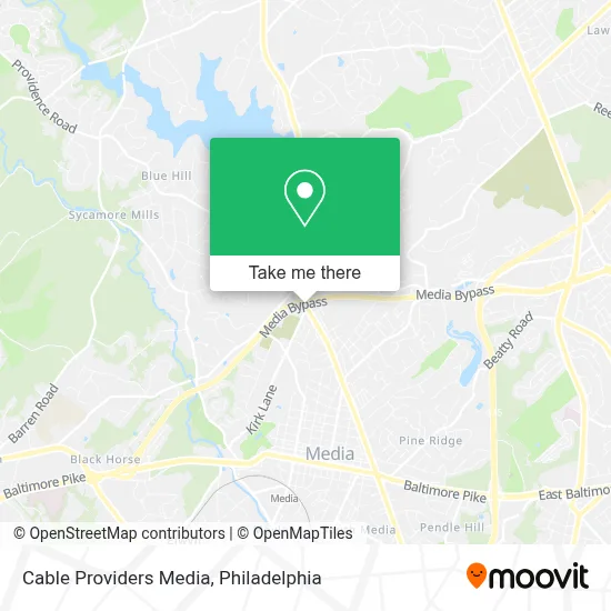 Cable Providers Media map