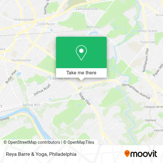 Reya Barre & Yoga map