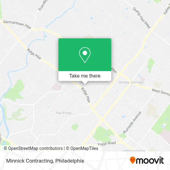 Minnick Contracting map