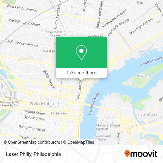 Laser Philly map