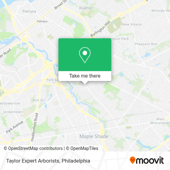 Taylor Expert Arborists map