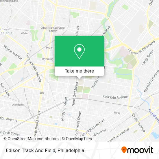 Edison Track And Field map