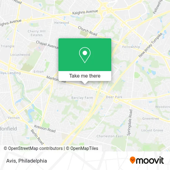 Avis map