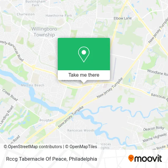 Rccg Tabernacle Of Peace map
