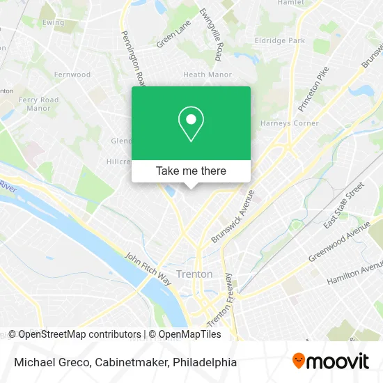 Michael Greco, Cabinetmaker map