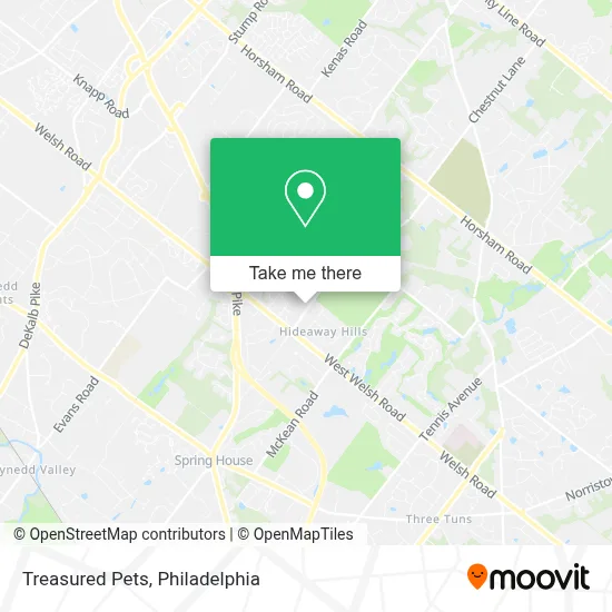 Treasured Pets map