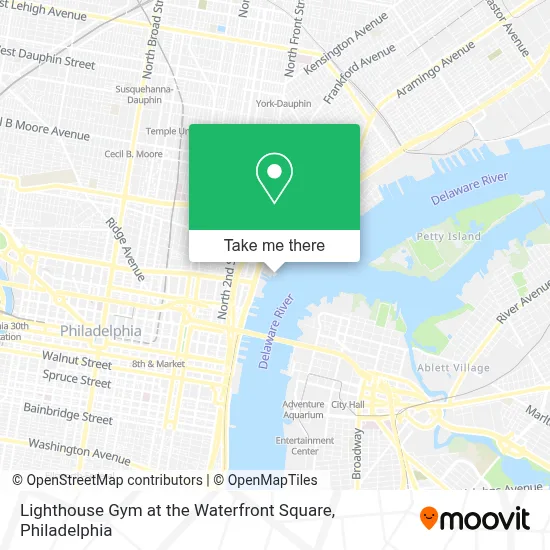 Lighthouse Gym at the Waterfront Square map