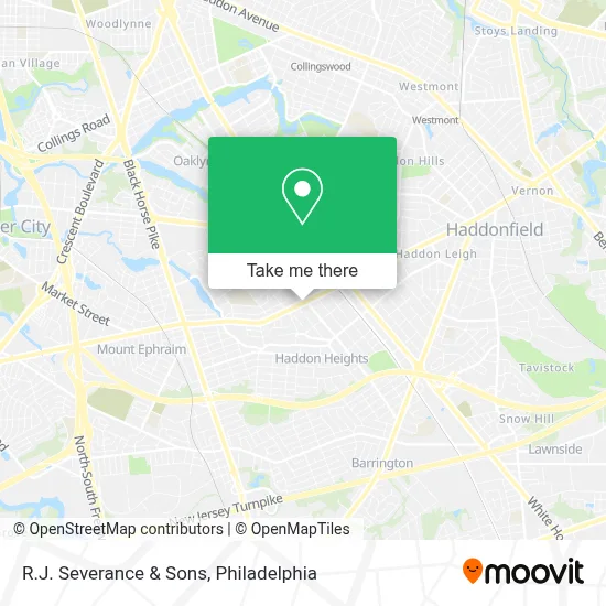 R.J. Severance & Sons map