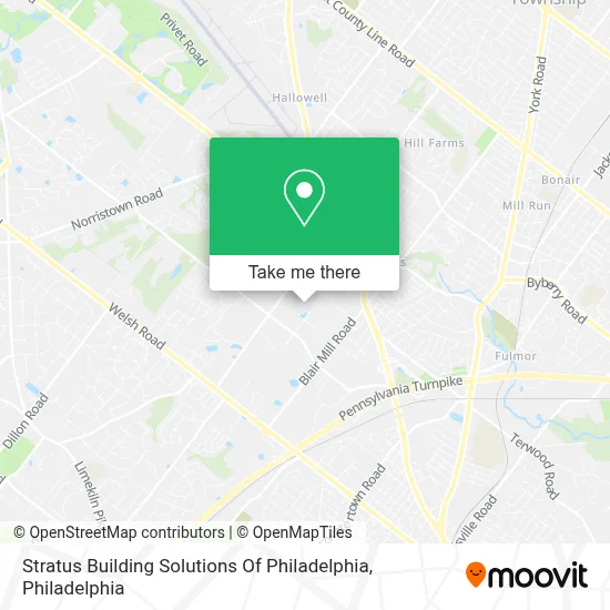 Stratus Building Solutions Of Philadelphia map