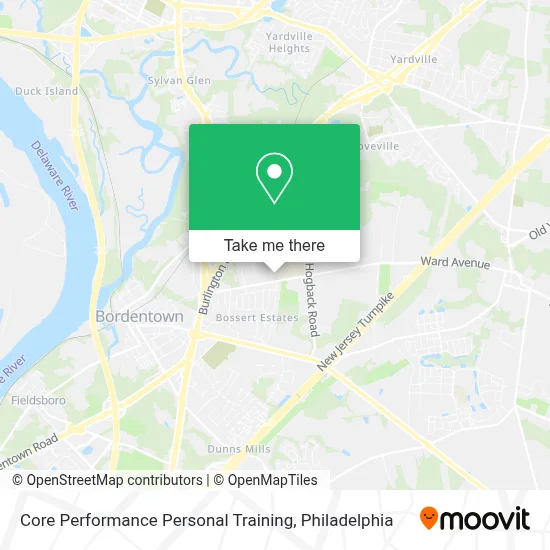 Core Performance Personal Training map