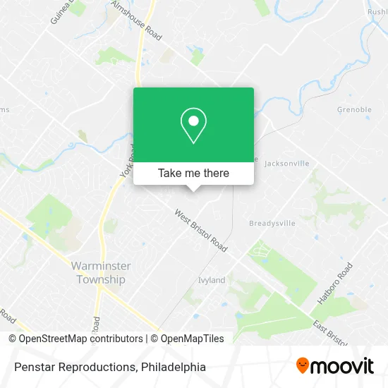 Penstar Reproductions map