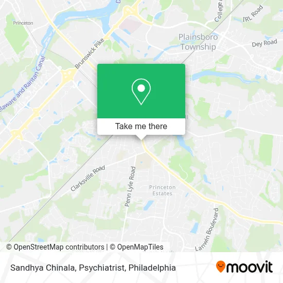 Sandhya Chinala, Psychiatrist map