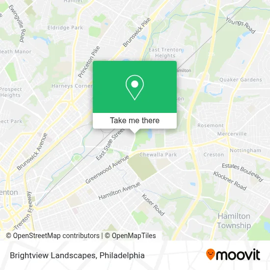 Brightview Landscapes map